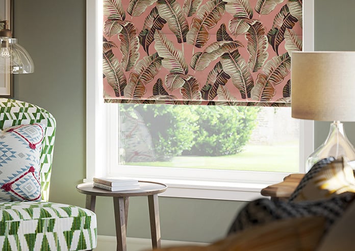 Nicobar, Blush - Motorised Roman Blind - Image 5